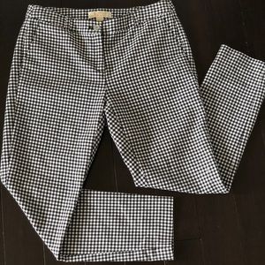 Michael Kors Plaid Checkered Gingham ankle pants
